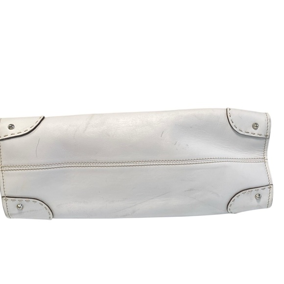 TO BE G PIRENZE White Leather Satchel Made in Italy - Picture 14 of 14